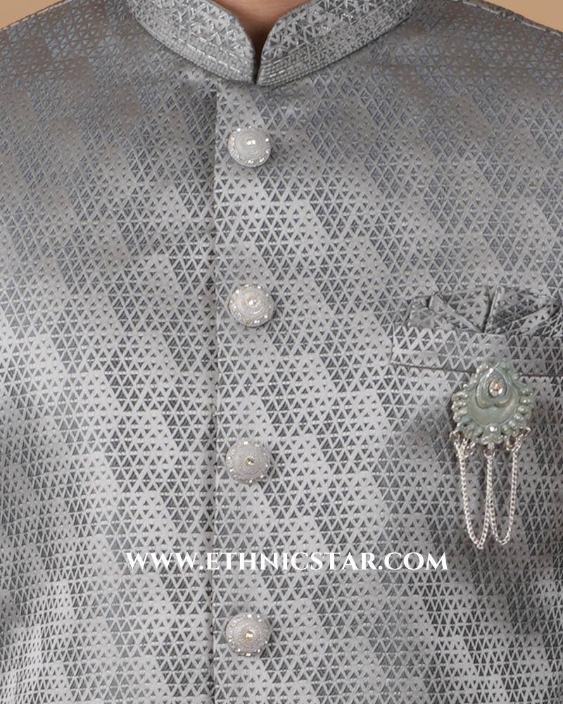 Pista Green Imported Jodhpuri Suit