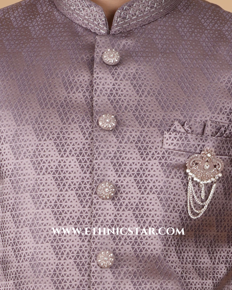 Wedding Wear Onion Pink Imported Jodhpuri Suit