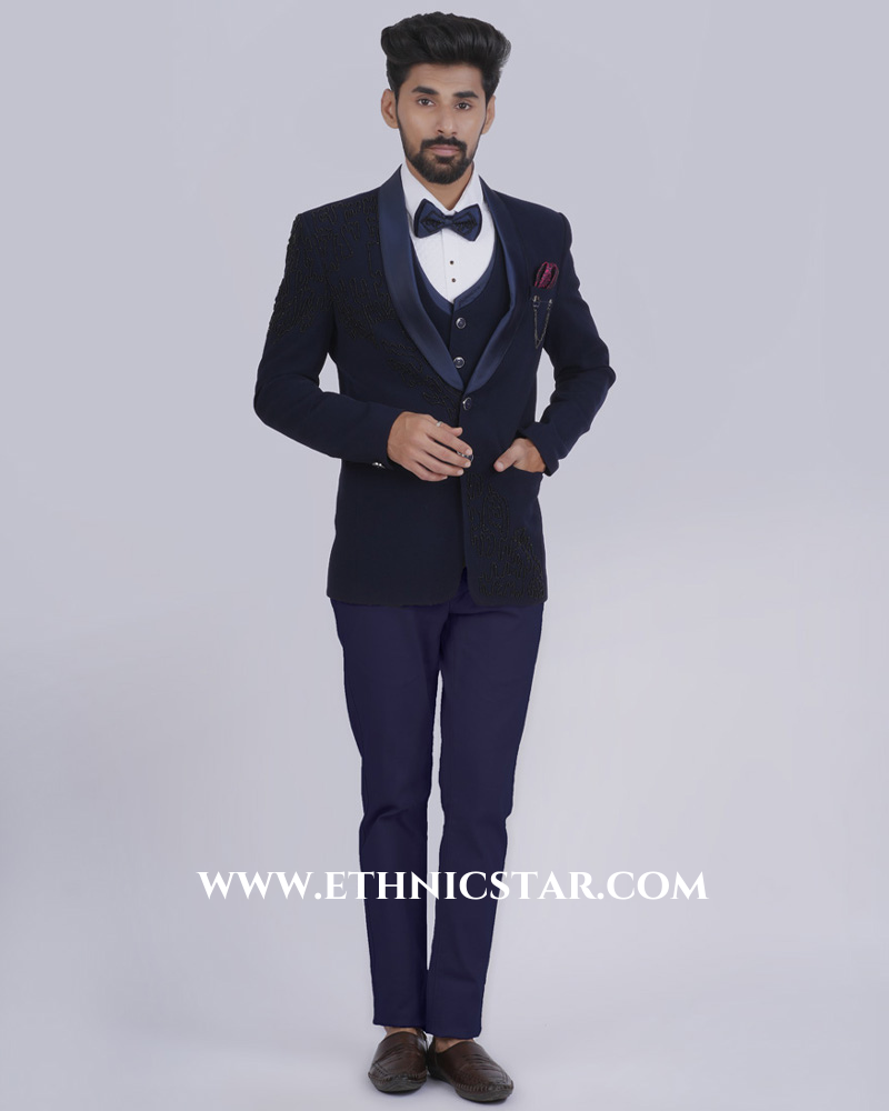 Imported Fabric Blue Suit For Men