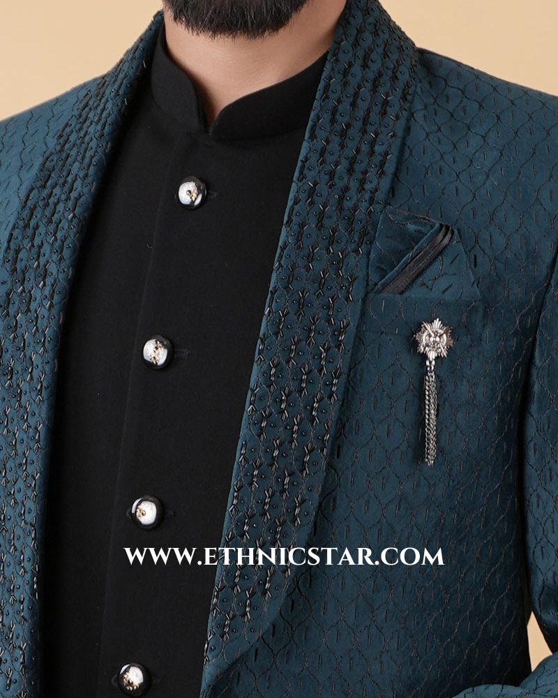 Jacket Style Fancy Jodhpuri Suit For Wedding