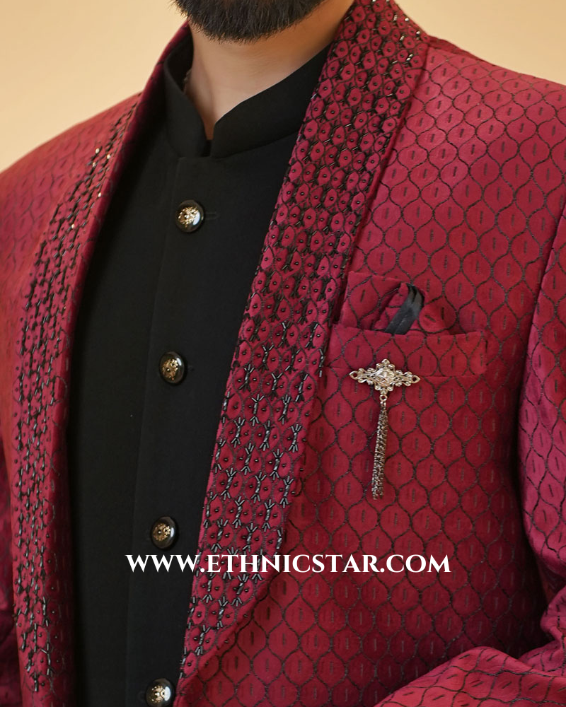 Jacket Style Fancy Jodhpuri Suit For Wedding
