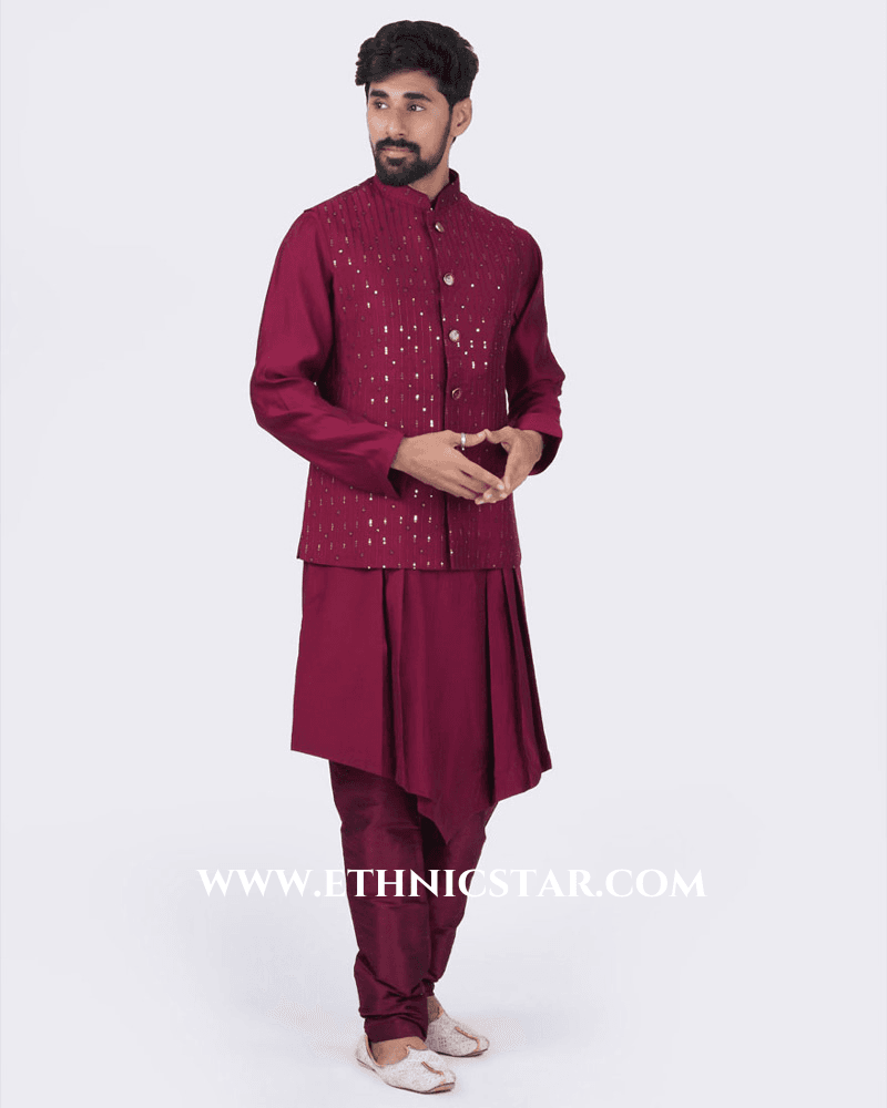 Mens Nehru Jacket Set For Wedding