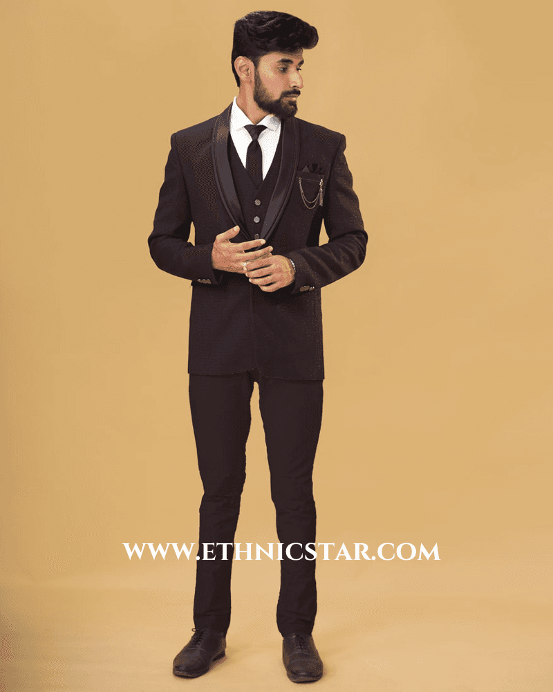 Reception Wear Wine Imported Coat Suit