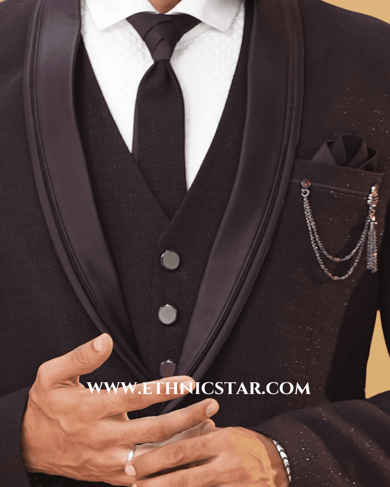 Reception Wear Wine Imported Coat Suit
