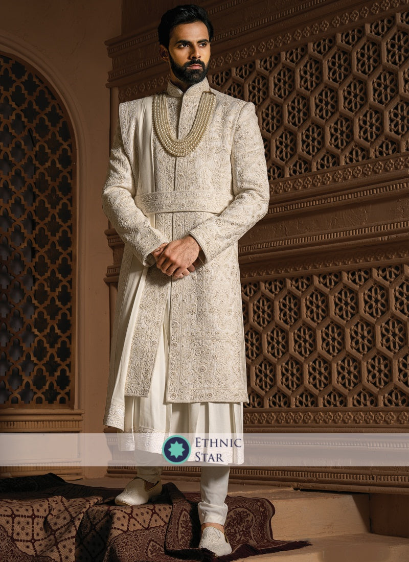 Wedding Wear Thread Work Sherwani