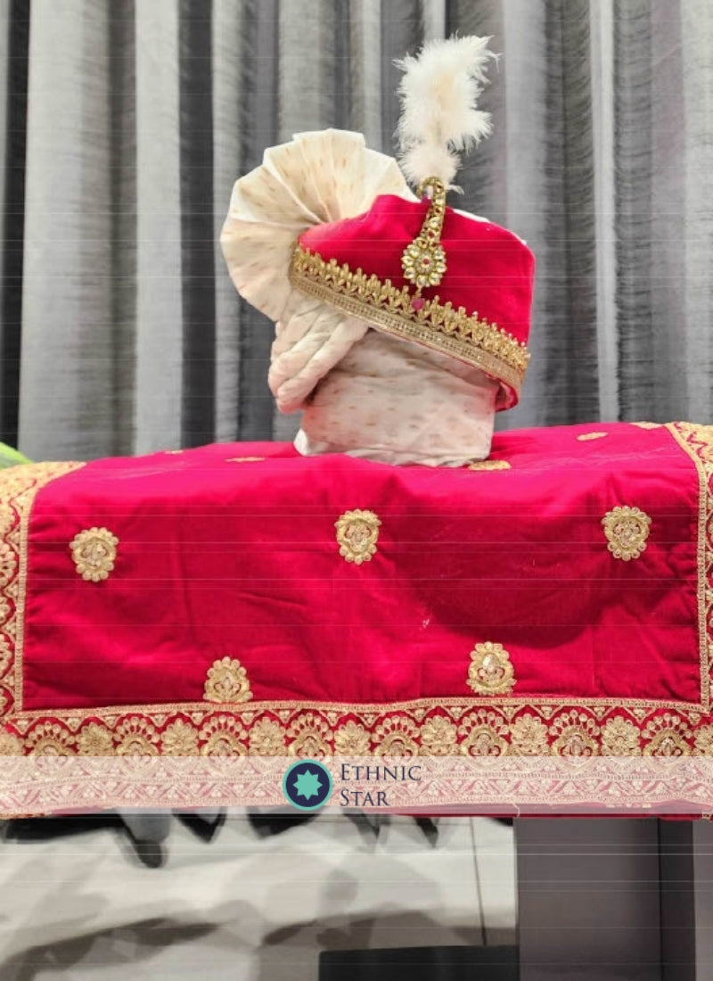 Groom Wear Designer Safa And Dupatta