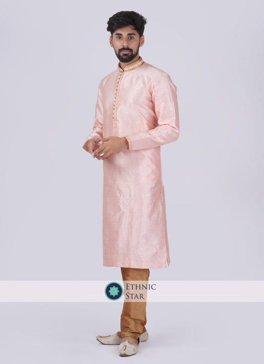 Pink Festive Wear Kurta Pajama