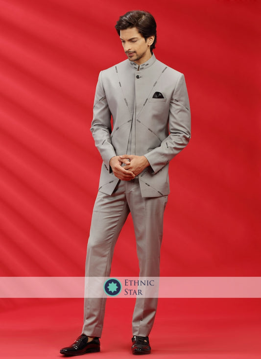 Beige Color Imported Jodhpuri Suit