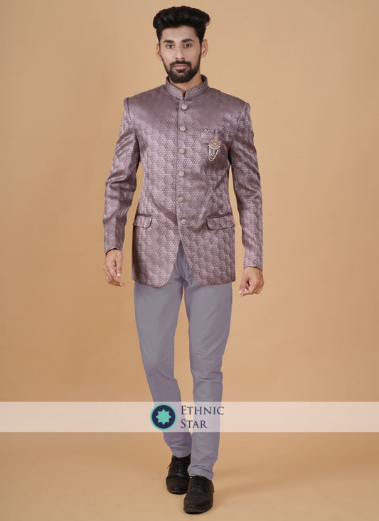 Wedding Wear Onion Pink Imported Jodhpuri Suit