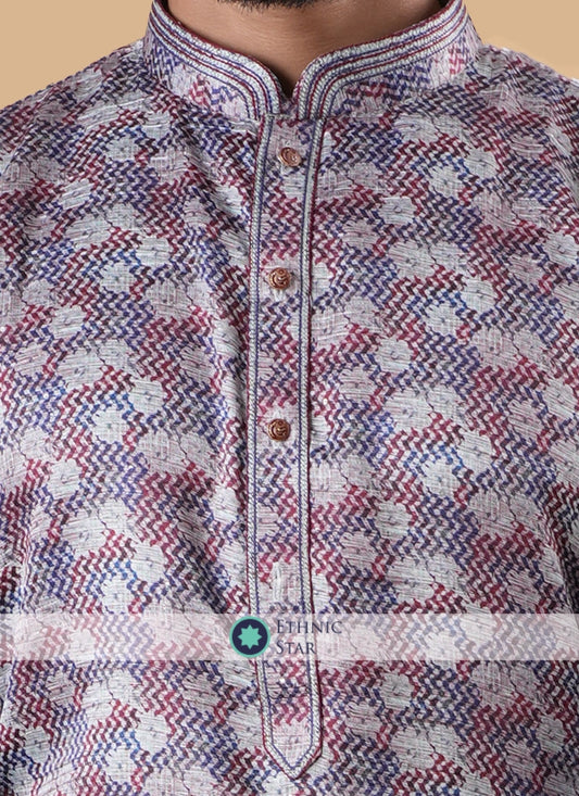 Multi Color Fancy Printed Kurta Pajama