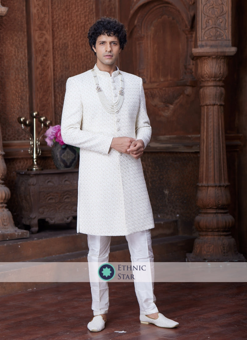 Silk Groom Wear Sherwani For Wedding
