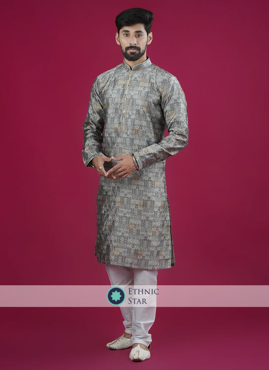 Wedding Wear Cotton Silk Kurta Pajama