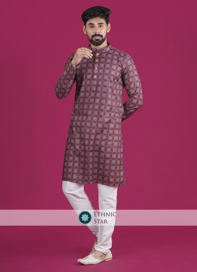 Designer Printed Kurta Pajama