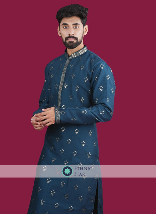 Designer Thread Embroidered Kurta Pajama