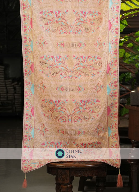 Onion Pink Festive Wear Velvet Dupatta