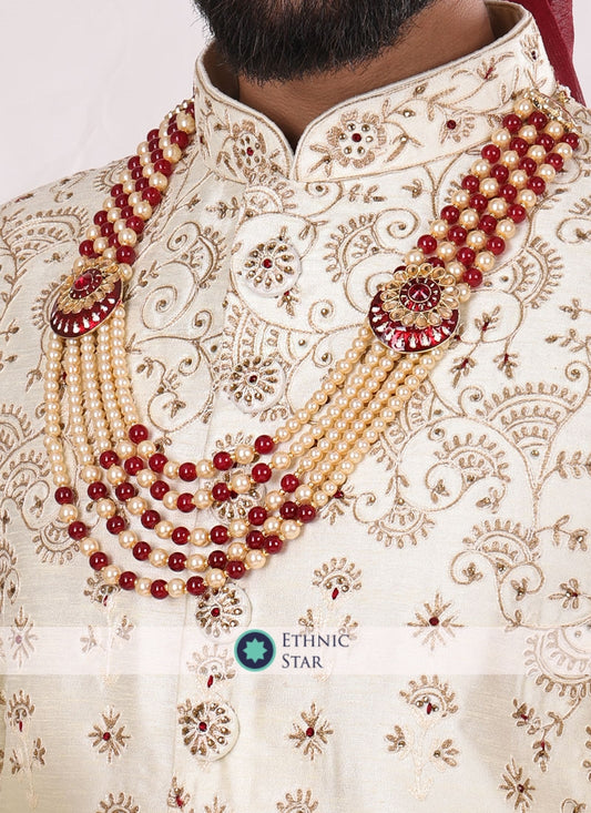 Dulha Wear Sherwani In Art Silk Fabric
