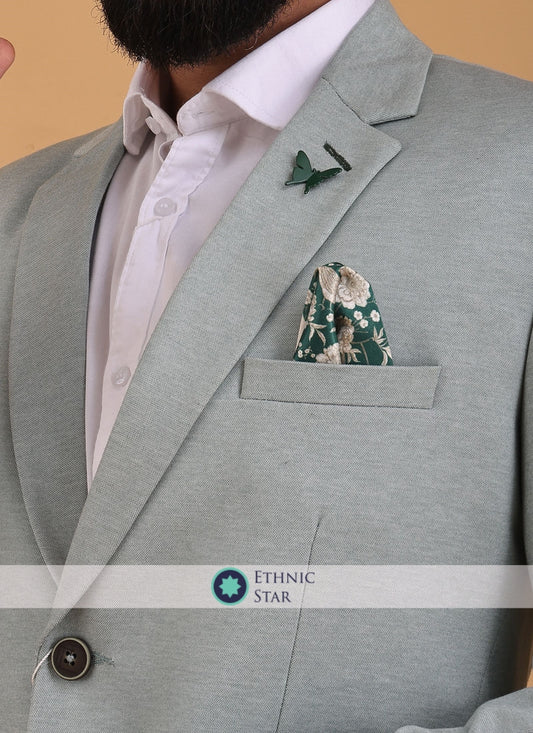 Pista Green Blazer For Wedding Wear