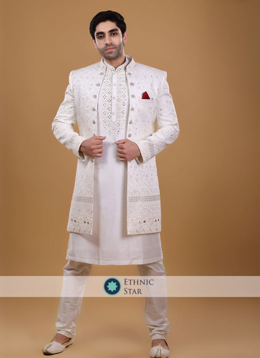 Jacket Style Sherwani For Wedding Wear
