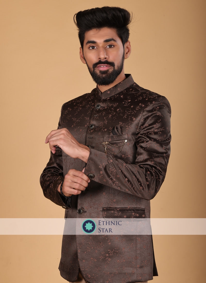 Floral top jodhpuri suit