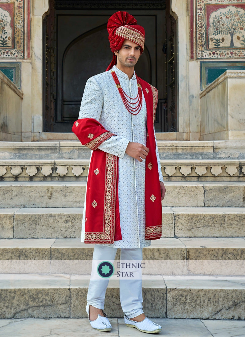 Silk Groom Wear Sherwani For Wedding